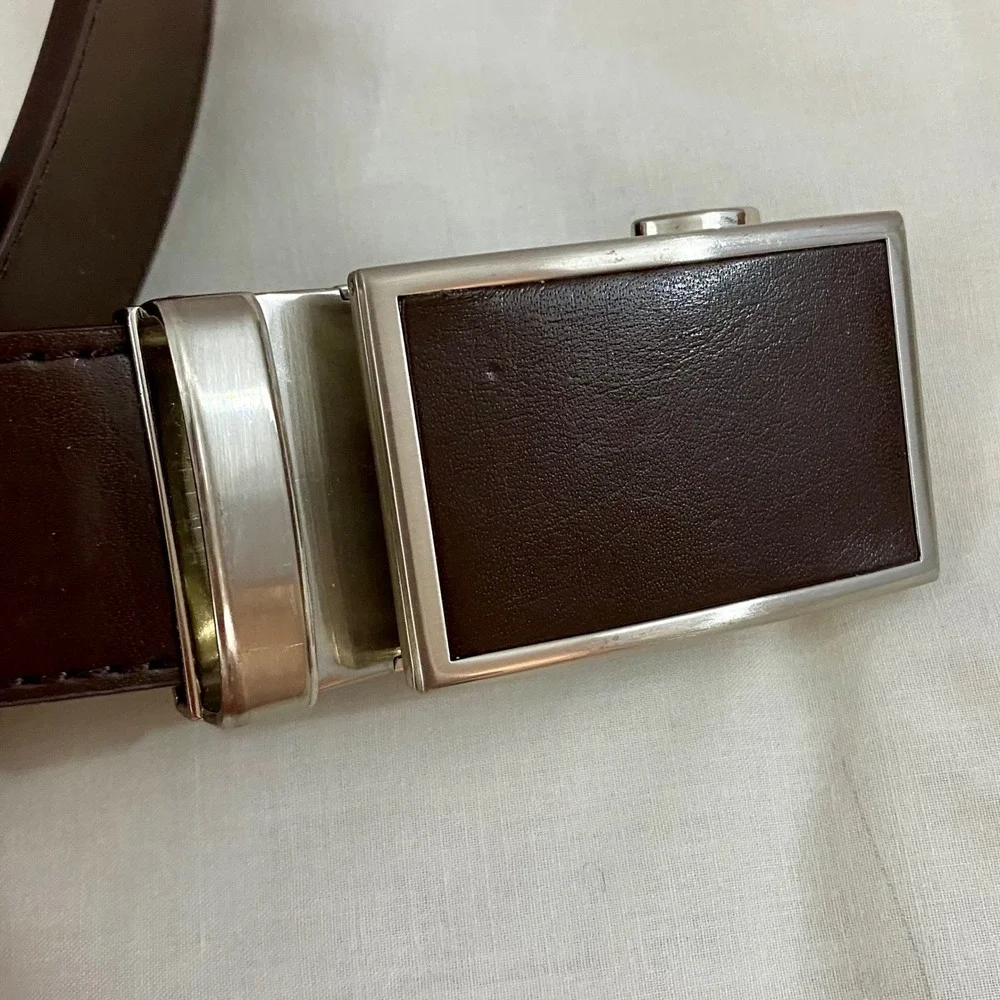 Nexbelt PreciseFit Ratchet Belt Men One Size Brown Leather No Holes Buckle